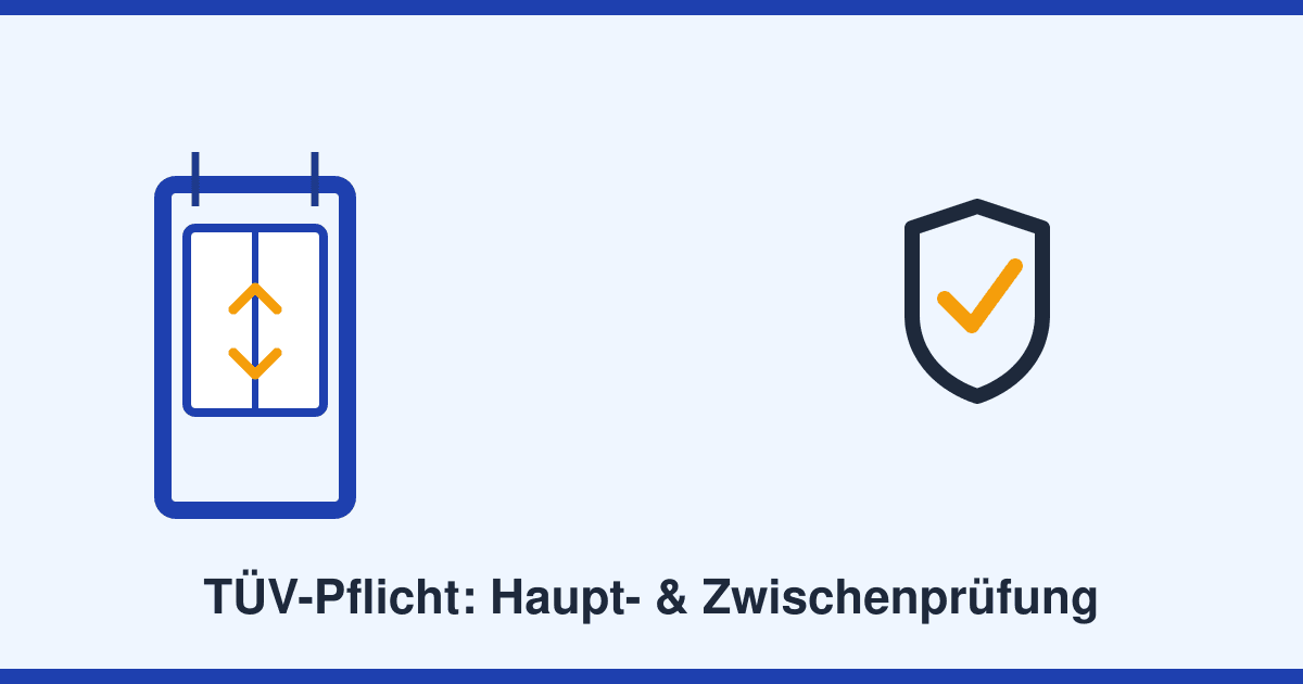 Aufzug-Prüfpflicht nach BetrSichV: Hauptprüfung, Zwischenprüfung und die ZÜS erklärt